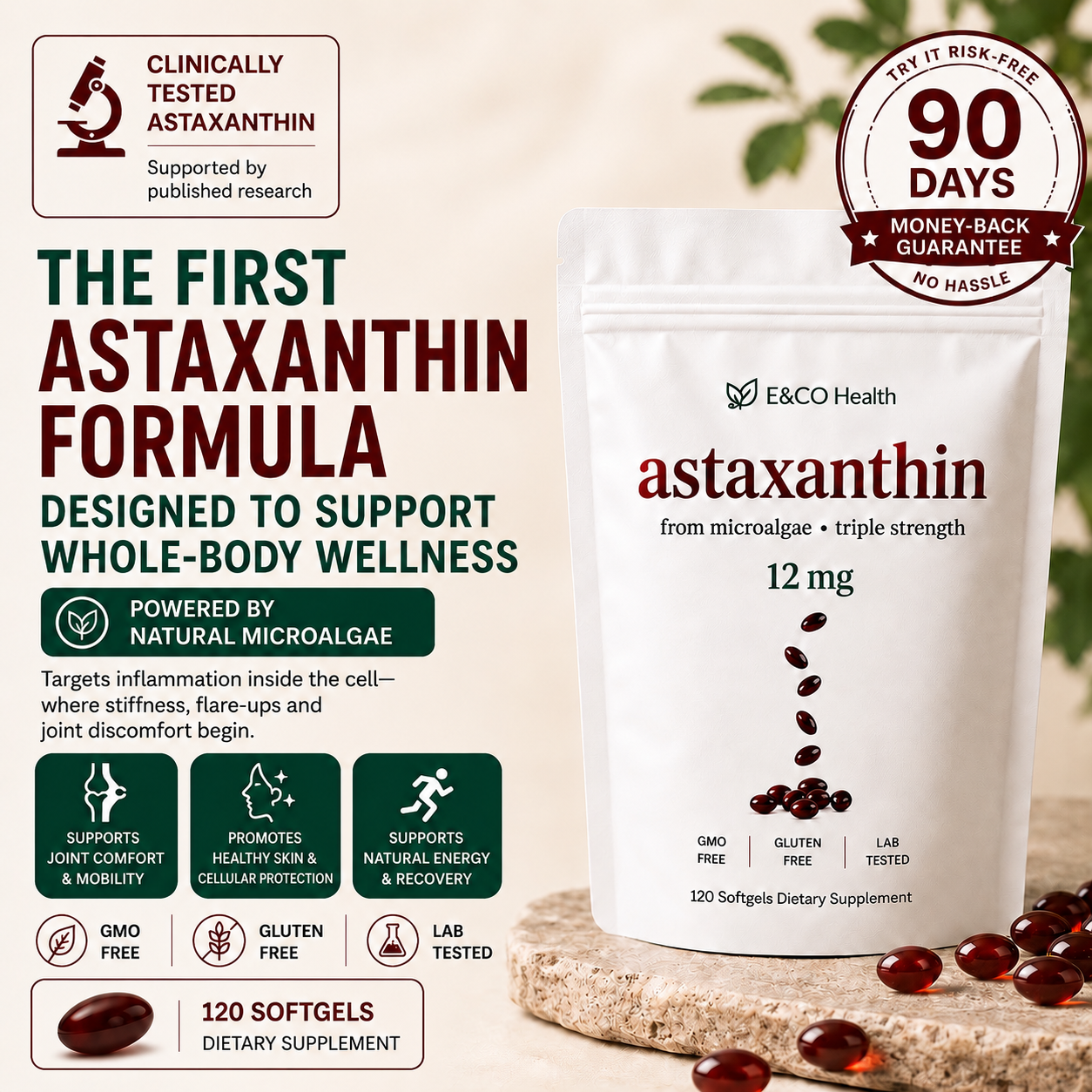 Astaxanthin Softgels (12mg)