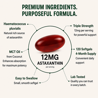 Astaxanthin Softgels (12mg)